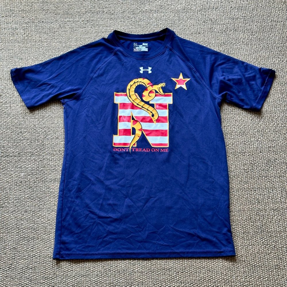 Navy "Don't Tread on Me" Tech Tee shirt
